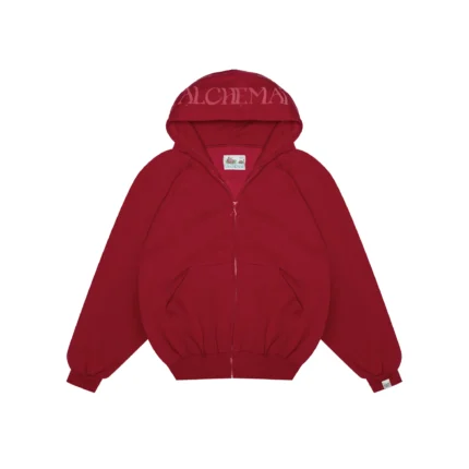 Your fear of looking stupid is holding you back zip-up – Red