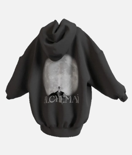 Alchemai Moon Hoodie – Black